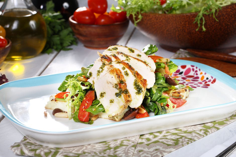 Grilled Chicken Farro Salad